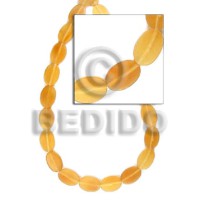 Flat oval golden horn 3x12x15mm