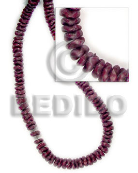 10mm coco flower beads wine colored -