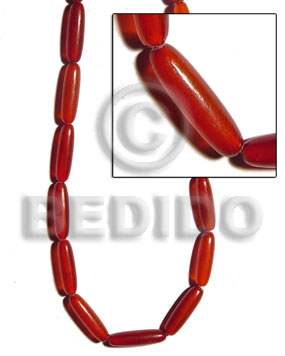 elongated tube red horn 26mmx7mm -