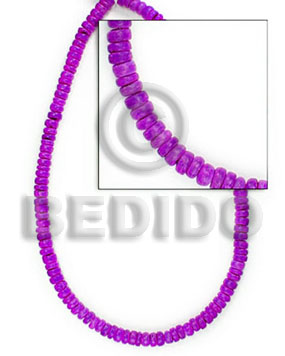 4-5 mm "lavender" blue coco pokalet - Coco Pokalet Beads