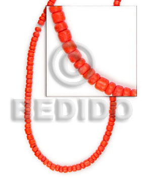 4-5 mm red orange coco pokalet -