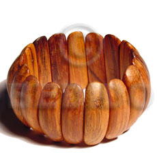 elastic bayong wood bracelet -