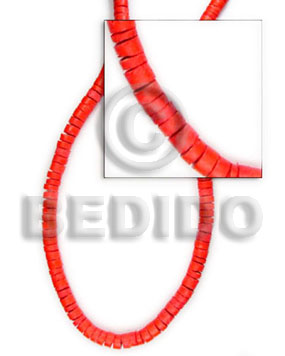 2-3mm  red coco heishe -