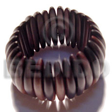 camagong "harwood tiger ebony" elastic bangle ht=52mm/ width per stick 6mm -