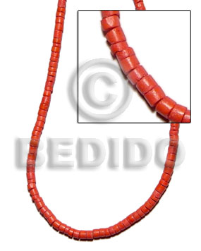 4-mmmm coco heishe orange - Coco Heishe Beads