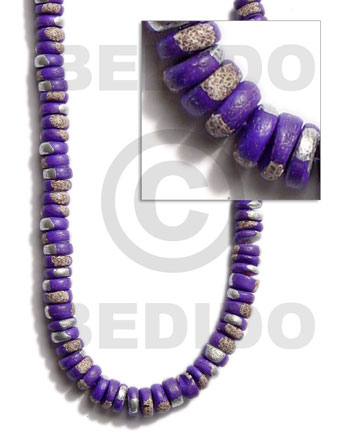 4-5mm coco Pokalet. violet  splashing -
