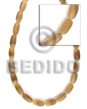 oblong natural horn-whitish 5x15mm - Horn Teardrop Beads