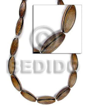 balimbing horn antique 10x10x18mm - Horn Bicone and Faceted Beads