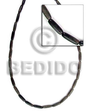 black horn rice beads 4x12mm -