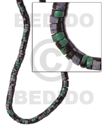 7-8mm coco heishe black  splashing -