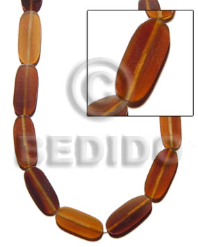 golden horn flat extended oval 3x10x23mm - Horn Flat Rectangular Disc Beads