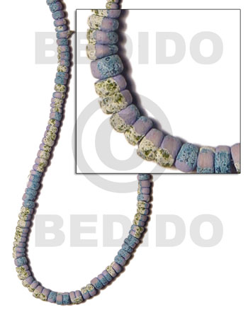 4-5mm coco Pokalet. lilac  splashing -