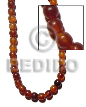 amber golden horn beads 10mm -