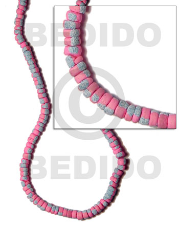 4-5mm coco Pokalet. pink  splashing -
