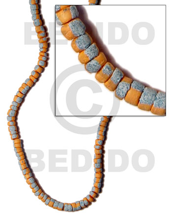 4-5mm coco Pokalet. orange  splashing -