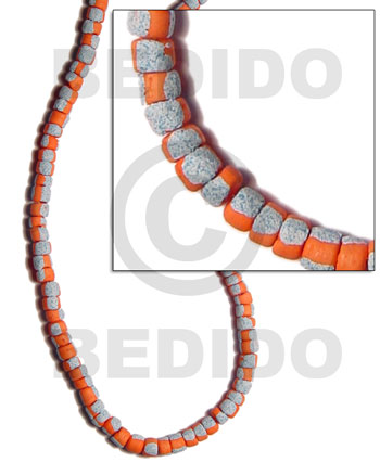4-5mm coco Pokalet. bright orange  splashing -