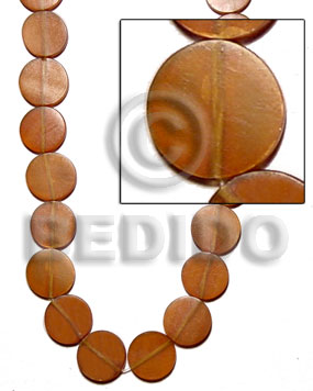 golden horn amber flat round 20mm - Horn Flat Rectangular Disc Beads