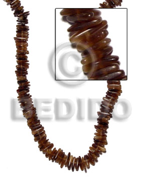 natural horn stick sidedrill 15mm - Horn Natural Beads