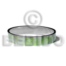laminated lime green hammershell in 1/2 inch  stainless metal / 65mm in diameter -