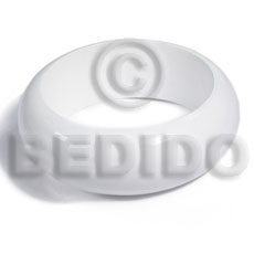 white / stained high gloss coat nat. white wood bangle   / ht= 25mm / outer diameter =  65mm inner diameter  /  10mm thickness -