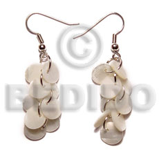 dangling multiple round 8mm kabibe / 9 pcs. -