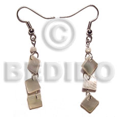dangling  8mm hammershell triple diamond -