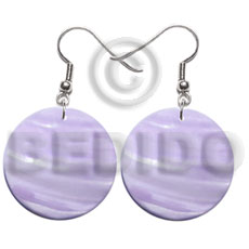 30mm lilac round kabibe shell -