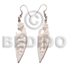 dangling white vertagus shell -
