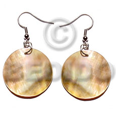 dangling 20mmx20mm round brownlip -