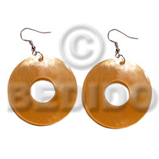 dangling 35mm ring  hammershell / orange -