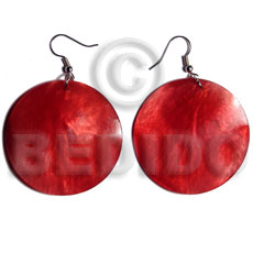 dangling 30mm fushia pink red hammershell -