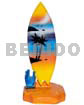 18.5inx3 14inx3.4in Handpainted Wood Removable Surfboard