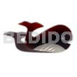 Inlaid Whale Troca Black Tab Brooch