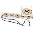 Oval Coco Natural White Belt