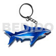 Shark handpainted wood keychain 110mmx50mm Keychain