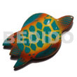 Sea Turtle Handpainted Wood Refrigerator