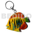Fish handpainted wood keychain 50mmx65mm Keychain