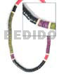 4-5mm coco heishe black khaki grn red Choker Necklace