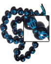 Black Kukui Nuts Handpainted