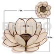 Natural Capiz Natural White Lotus