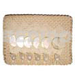 Sinamay Placemats Brass Trimmed