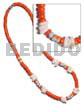 4-5mm orange coco pokalet. Coco Necklace