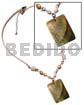 40mm Rectangular Blacklip Pendant