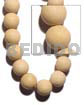 Natural white wood round beads Round Wood Beads