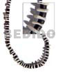 Sq. cut white rose Shell Necklace