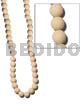 6-7mm natural white round wood Round Wood Beads