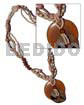 50mm Round Amber Horn