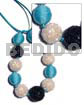 20mm 25mm Round Wrapped Wood Beads