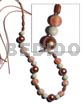 12mm Wrapped Wood Beads