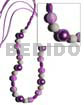 12mm Wrapped Wood Beads W